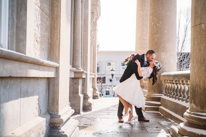 bride and groom first dance with sparklers